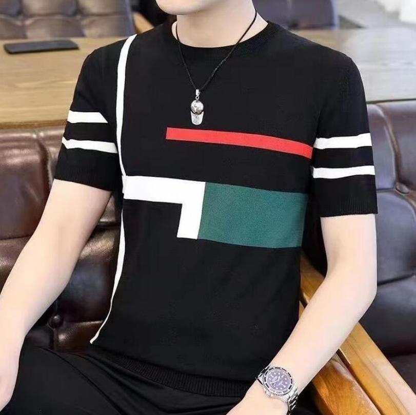 Men's T-Shirts Embroidery Knitted T Shirt O-Neck Homme Club Outfits British Style Pullover mens desinger shirt, 08
Men's T-Shirts Embroidery Knitted T Shirt O-Neck Homme Club Outfits British Style Pullover mens desinger shirt, 08