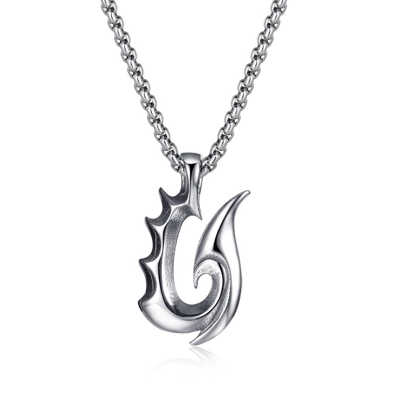 Pendant Necklaces High Polished Fire Wolf Tooth Necklace Men's Punk Jewelry Stainless Steel Chain 3mm 24 Inch SilverPendant
Pendant Necklaces High Polished Fire Wolf Tooth Necklace Men's Punk Jewelry Stainless Steel Chain 3mm 24 Inch SilverPendant