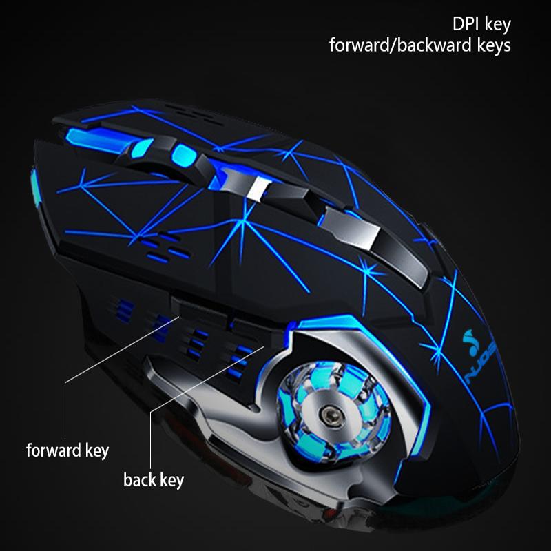 Wired Gaming Mouse 6 Buttons RGB Backlit Ergonomic Optical Gamer Mice for PC Laptop Computer Accessories Wholesale