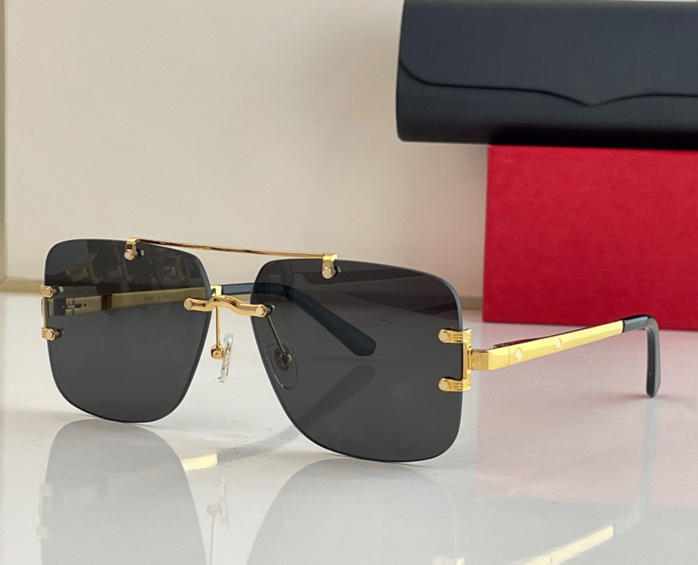 Fashion designer 8160 mens sunglasses unique screw design frameless square shape glasses outdoor business versatile style Anti-Ultraviolet protection with box
Fashion designer 8160 mens sunglasses unique screw design frameless square shape glasses outdoor business versatile style Anti-Ultraviolet protection with box