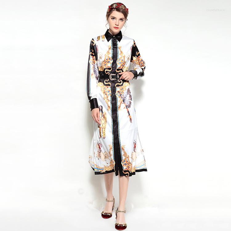Casual Dresses High Quality 2023 Autumn And Winter Runway Women' Lapel Long-sleeved Shirt Retro Court Printing Long Dress Tide, Photo color
Casual Dresses High Quality 2023 Autumn And Winter Runway Women' Lapel Long-sleeved Shirt Retro Court Printing Long Dress Tide, Photo color