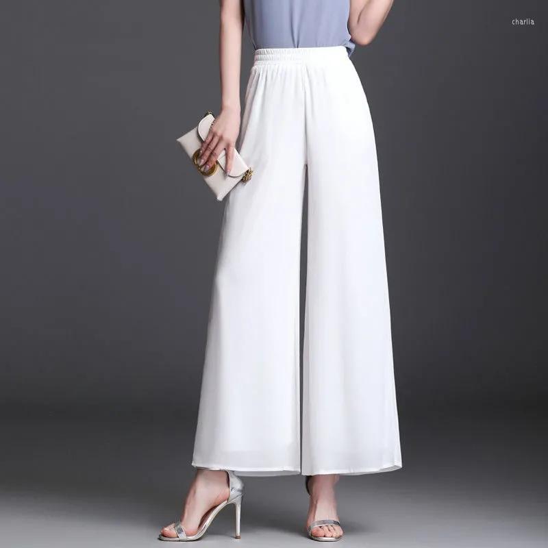 Women's Pants 2023 Summer High Waist Chiffon Wide Leg Women Quality Elegant Long Trousers Female Loose Casual Black Pant Pantalones
Women's Pants 2023 Summer High Waist Chiffon Wide Leg Women Quality Elegant Long Trousers Female Loose Casual Black Pant Pantalones