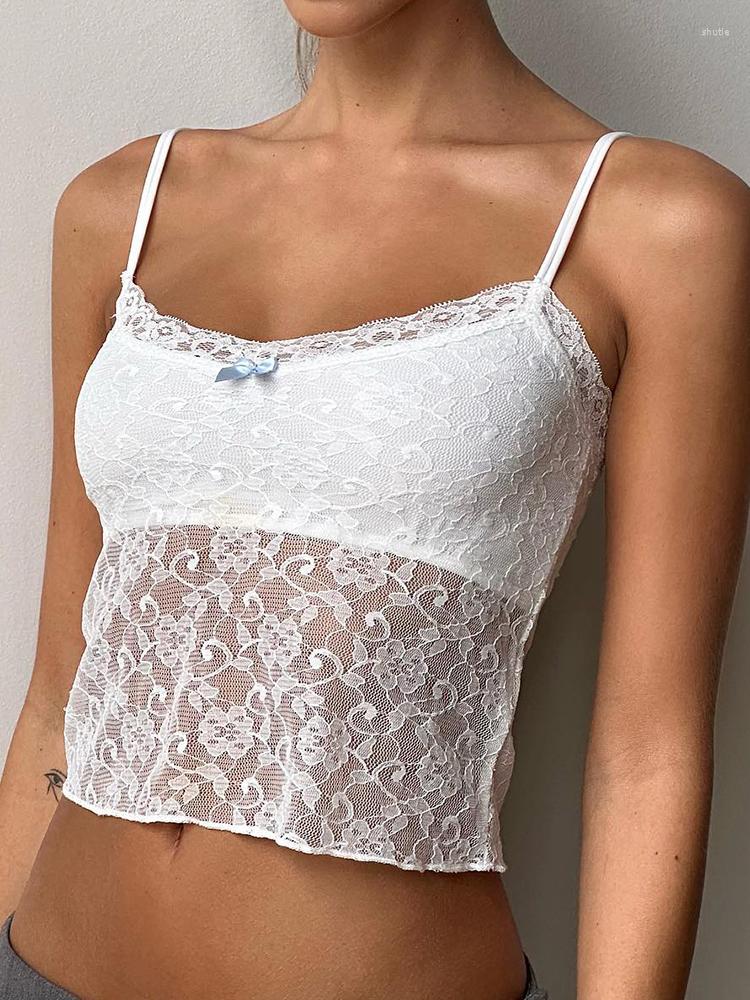 Women' Tanks Y2k Lace Crop Top Bow See Through Summer Mini Vest Women Vintage Harajuku Chic Cute Fairycore Basic Sweats, White
Women' Tanks Y2k Lace Crop Top Bow See Through Summer Mini Vest Women Vintage Harajuku Chic Cute Fairycore Basic Sweats, White