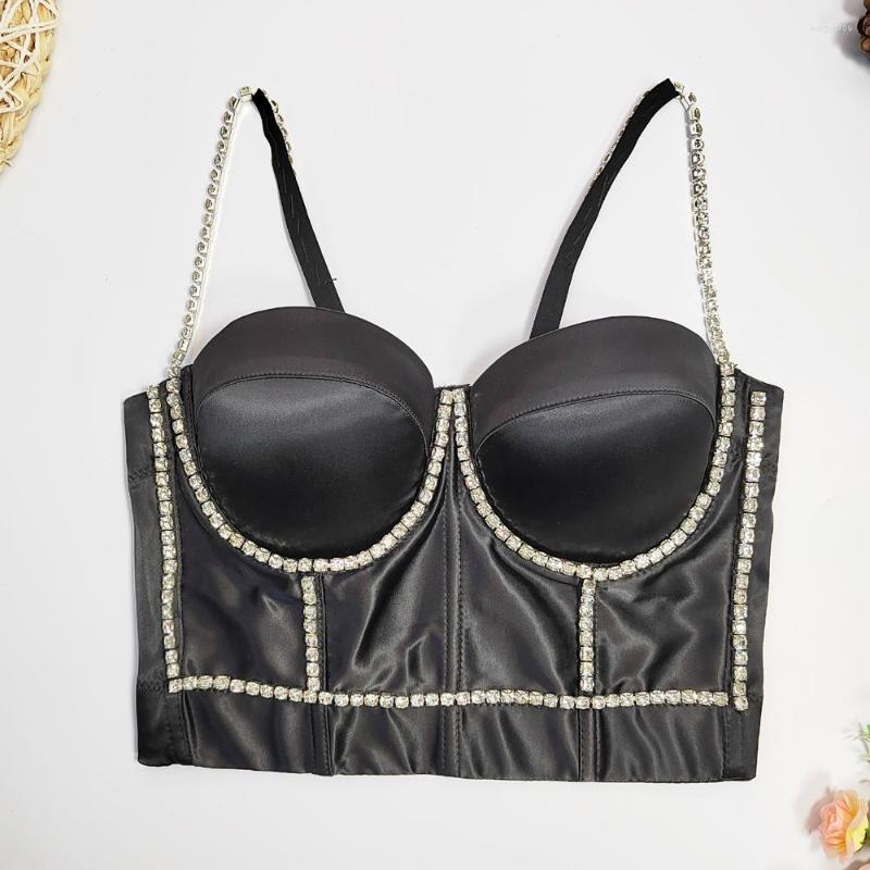 Women's Tanks Women Fashion Sexy Satin Chain Rhinestone Fishbone Tube Camis Sleeveless Short Bustier Corset Crop Tops Clothes J174, Red
Women's Tanks Women Fashion Sexy Satin Chain Rhinestone Fishbone Tube Camis Sleeveless Short Bustier Corset Crop Tops Clothes J174, Red