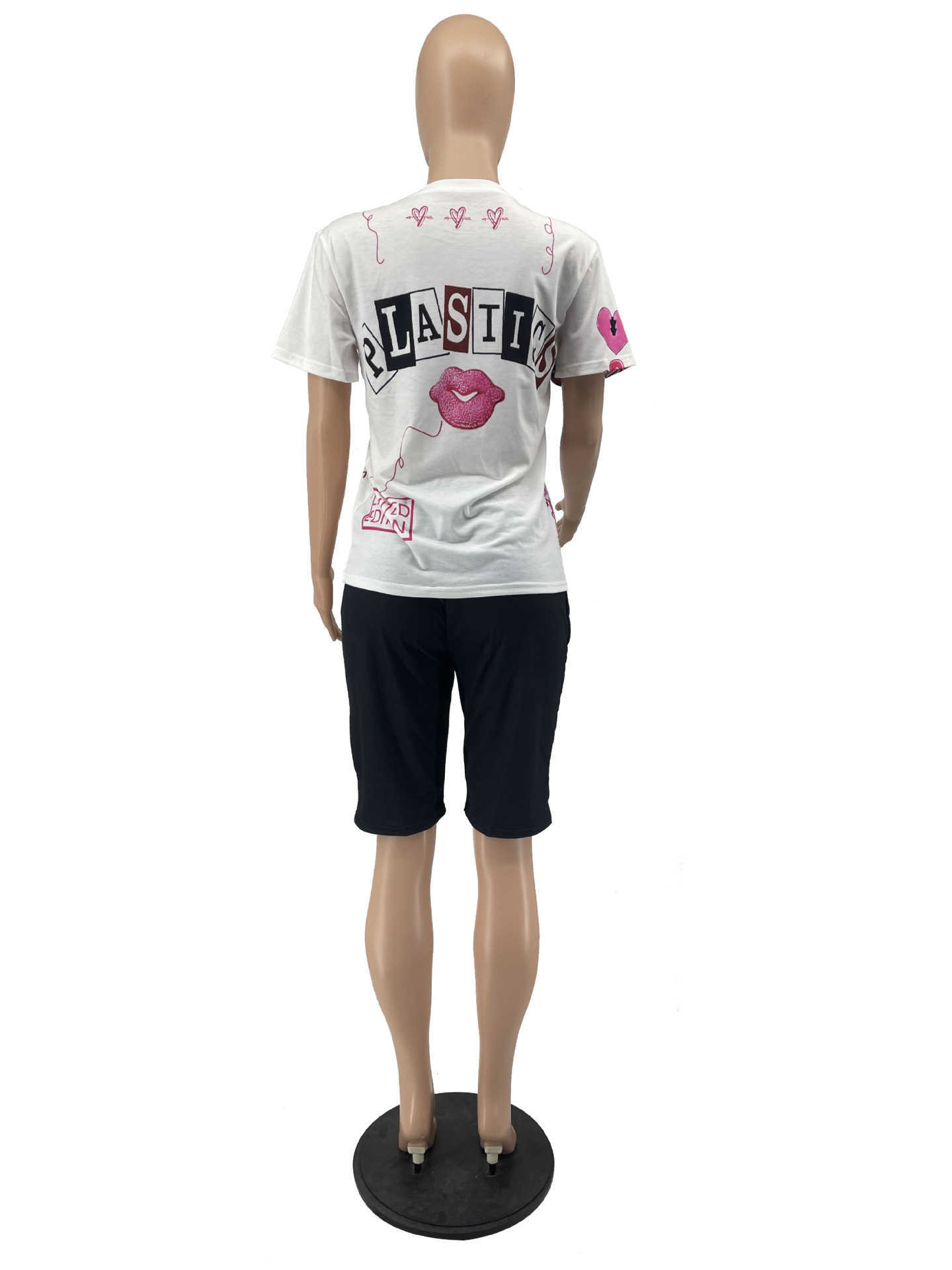 2023 womens tracksuits for summer sport suits fashion printing T-shirt shorts two-piece set