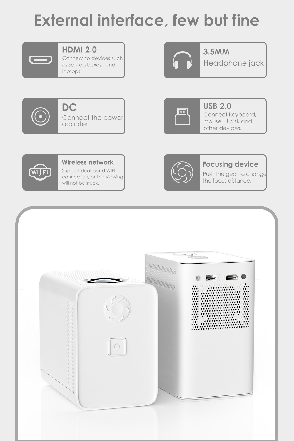S30 Mini Projectors Wifi Bluetooth Projector 4k1080 HD Android Smart Projetor Proyector Pocket Outdoor Projector Home Wireless