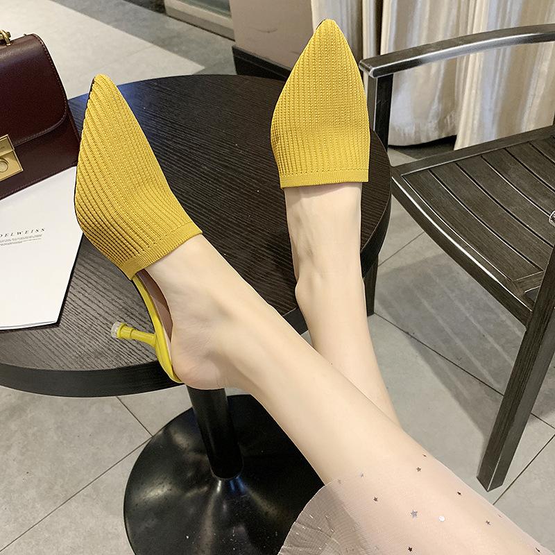 Slippers Spring Summer Women Pumps Shoes Woman Mules Pointed Toe Ladies Heeled Half Outside Slides 7cm B11-33, Black
Slippers Spring Summer Women Pumps Shoes Woman Mules Pointed Toe Ladies Heeled Half Outside Slides 7cm B11-33, Black