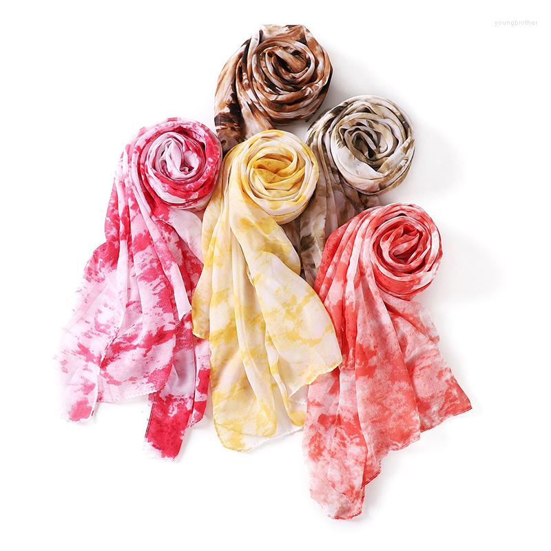 Ethnic Clothing Tie Dye Chiffon Hijabs For Muslim Woman Shawls Floral Turban Femme Soft Head Wraps 180cm Long Scarf Mujer Scarves Headband
Ethnic Clothing Tie Dye Chiffon Hijabs For Muslim Woman Shawls Floral Turban Femme Soft Head Wraps 180cm Long Scarf Mujer Scarves Headband