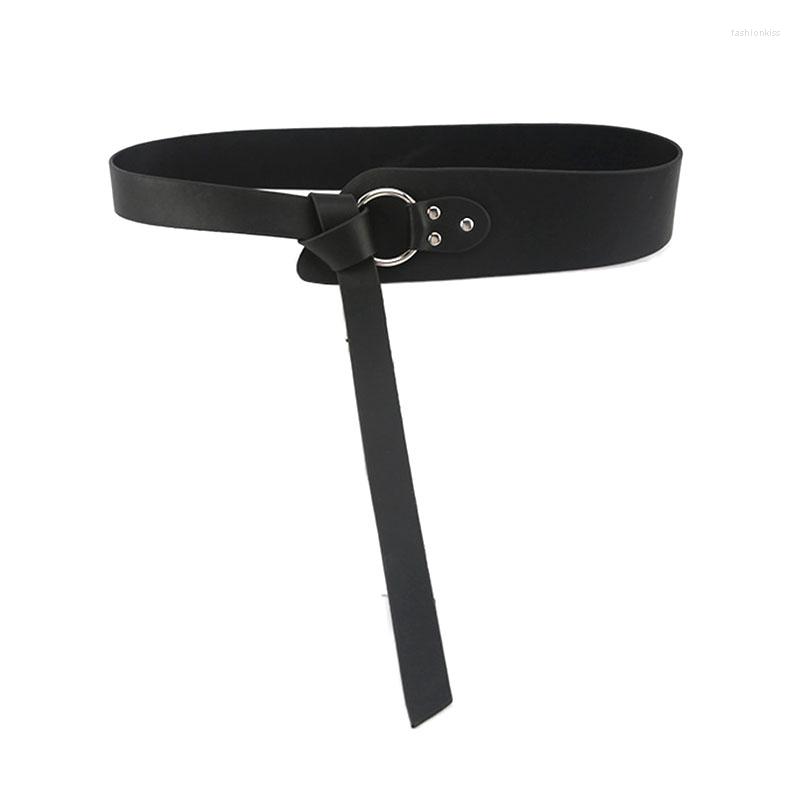 Belts Knot Leather Belt For Women Fashion Circle Ring Buckle Tie Wrap Strap Lady Dress Coat Lace-up Corset Waistband Clothes Accessory, Black
Belts Knot Leather Belt For Women Fashion Circle Ring Buckle Tie Wrap Strap Lady Dress Coat Lace-up Corset Waistband Clothes Accessory, Black