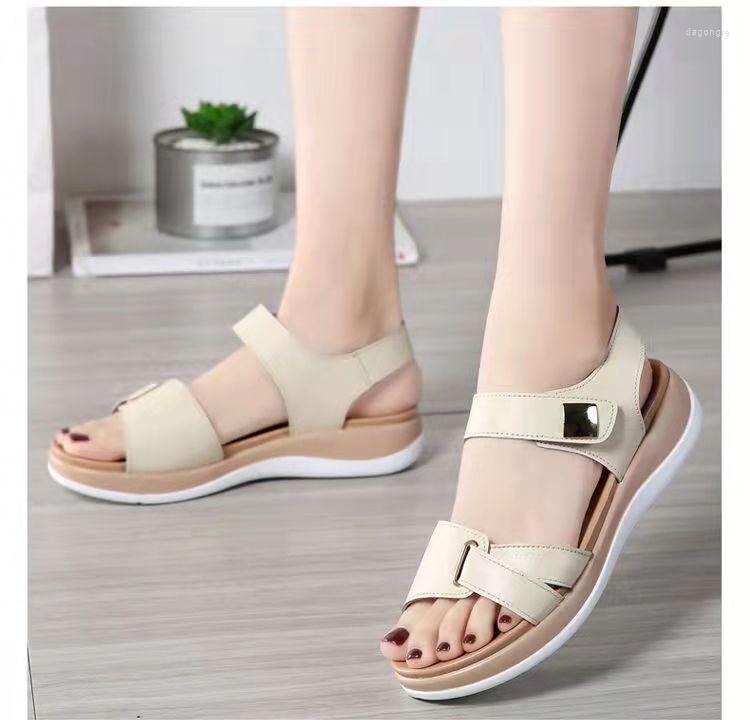 Dress Shoes 2023 Women Sandals Platform Leather Ladies Comfortable Flat Open Toe Beach Woman Footwear, White
Dress Shoes 2023 Women Sandals Platform Leather Ladies Comfortable Flat Open Toe Beach Woman Footwear, White