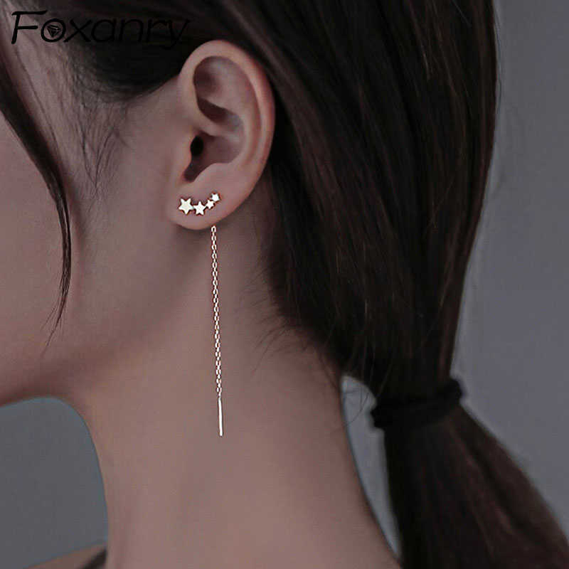 Charm anry Silver Color Stars Earrings for Women INS Fashion Creative Tassel Pendant Elegant Wedding Bride Jewelry Gifts L230315
Charm anry Silver Color Stars Earrings for Women INS Fashion Creative Tassel Pendant Elegant Wedding Bride Jewelry Gifts L230315