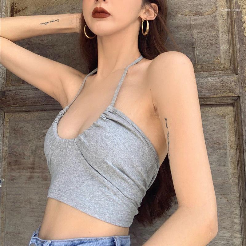 Women's Tanks Women Strappy Halter Neck Sleeveless Backless Crop Top Mini Vest Summer Sexy Cami Tops Woman Clothes, Black
Women's Tanks Women Strappy Halter Neck Sleeveless Backless Crop Top Mini Vest Summer Sexy Cami Tops Woman Clothes, Black