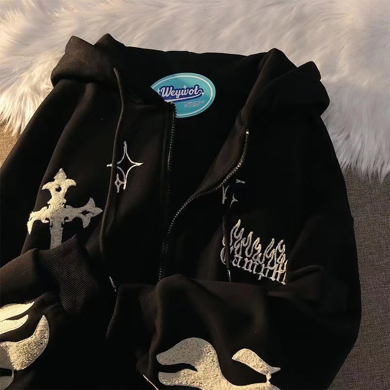 Womens Hoodies Sweatshirts Flame Embroidered Hoodie Ladies Harajuku Sweatshirt Vintage Letter Hoodie Loose Casual Streetwear Ladies Long Sleeve Tops 230316, Apricot
Womens Hoodies Sweatshirts Flame Embroidered Hoodie Ladies Harajuku Sweatshirt Vintage Letter Hoodie Loose Casual Streetwear Ladies Long Sleeve Tops 230316, Apricot