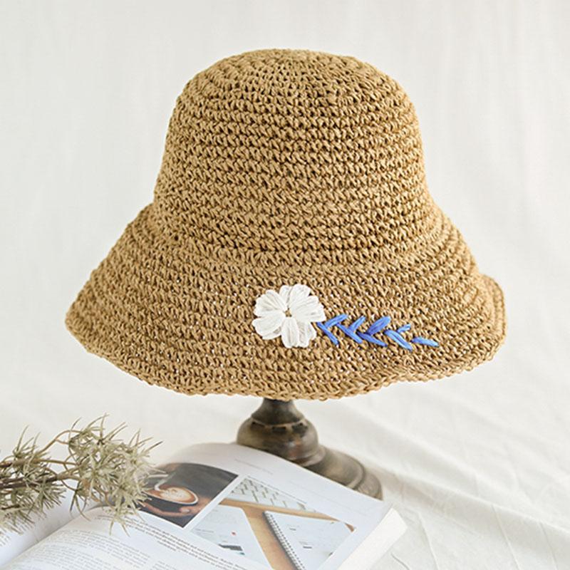 Wide Brim Hats Fashion Embroidery Folding Straw Hat Women's Summer Outing Sun Visor Holiday Cool Seaside Beach Tide, Khaki
Wide Brim Hats Fashion Embroidery Folding Straw Hat Women's Summer Outing Sun Visor Holiday Cool Seaside Beach Tide, Khaki