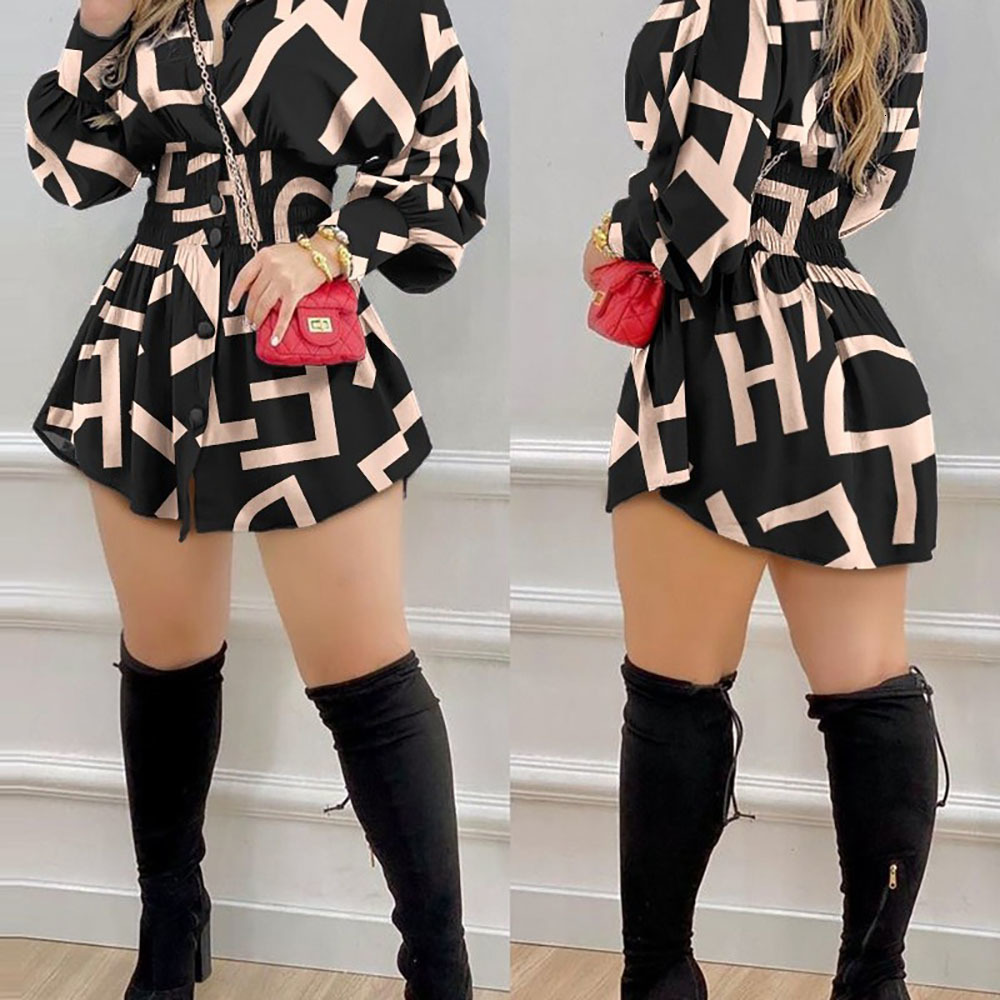 Casual Dresses Women's Summer Dress Aestethic Korean Style Sexy Casual Elegant Party Dress Women Long Sleeve High Waist Beach Mini Dress 230316