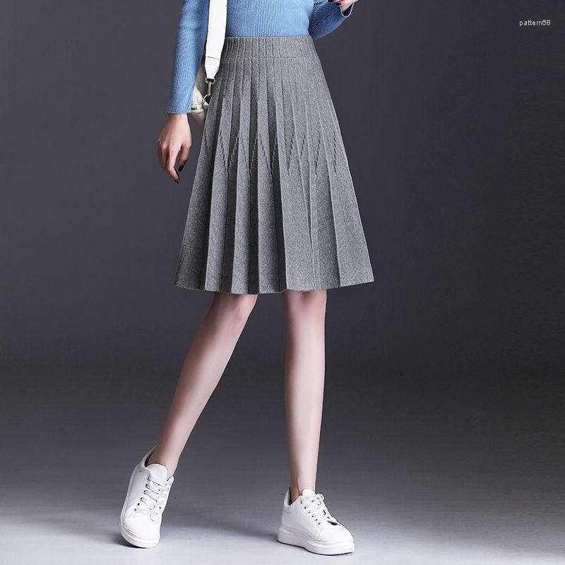 Skirts Printed Knitted Sweater Skirt Women 2023 High-waisted Slim Knee-length Pleated Solid Casual A-line Wool Female Tops, Black
Skirts Printed Knitted Sweater Skirt Women 2023 High-waisted Slim Knee-length Pleated Solid Casual A-line Wool Female Tops, Black