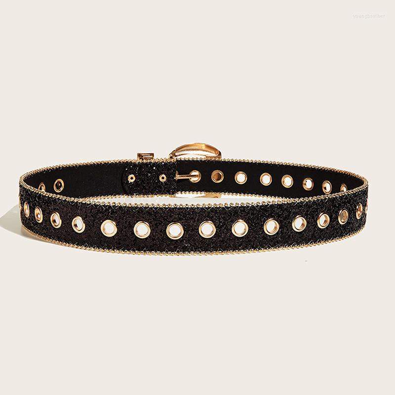 Belts Goth Punk Women's Belt Fashion Rhinestone Girl Decorative Jeans Wide Rock Men Women, Black
Belts Goth Punk Women's Belt Fashion Rhinestone Girl Decorative Jeans Wide Rock Men Women, Black