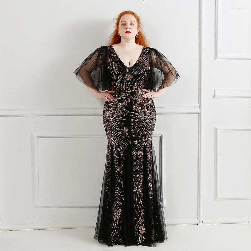 Plus Size Dresses Black Wedding Dress Women Winter V Neck Short Sleeve Sequined Glitter Evening Party Maxi Mermaid
Plus Size Dresses Black Wedding Dress Women Winter V Neck Short Sleeve Sequined Glitter Evening Party Maxi Mermaid