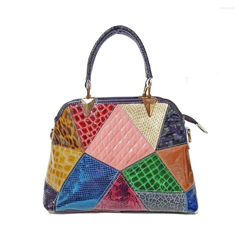 Evening Bags Bag Women's Sheepskin Genuine Leather Trendy Snake Pattern Color-Matching Handbag Shoulder Stitching Shell, Multicolor
Evening Bags Bag Women's Sheepskin Genuine Leather Trendy Snake Pattern Color-Matching Handbag Shoulder Stitching Shell, Multicolor