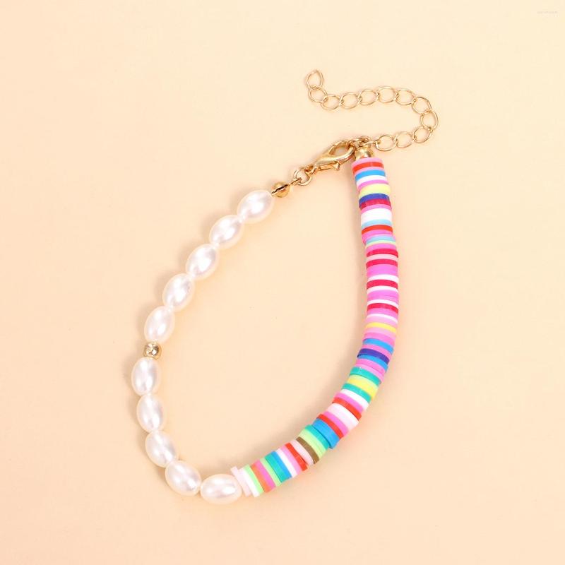 Strand TAUAM Simulated Pearl Charm Polymer Clay Bracelet For Female Summer Heishi Disc 6mm Beaded Braclets Women 2023 Fashion Jewelry
Strand TAUAM Simulated Pearl Charm Polymer Clay Bracelet For Female Summer Heishi Disc 6mm Beaded Braclets Women 2023 Fashion Jewelry