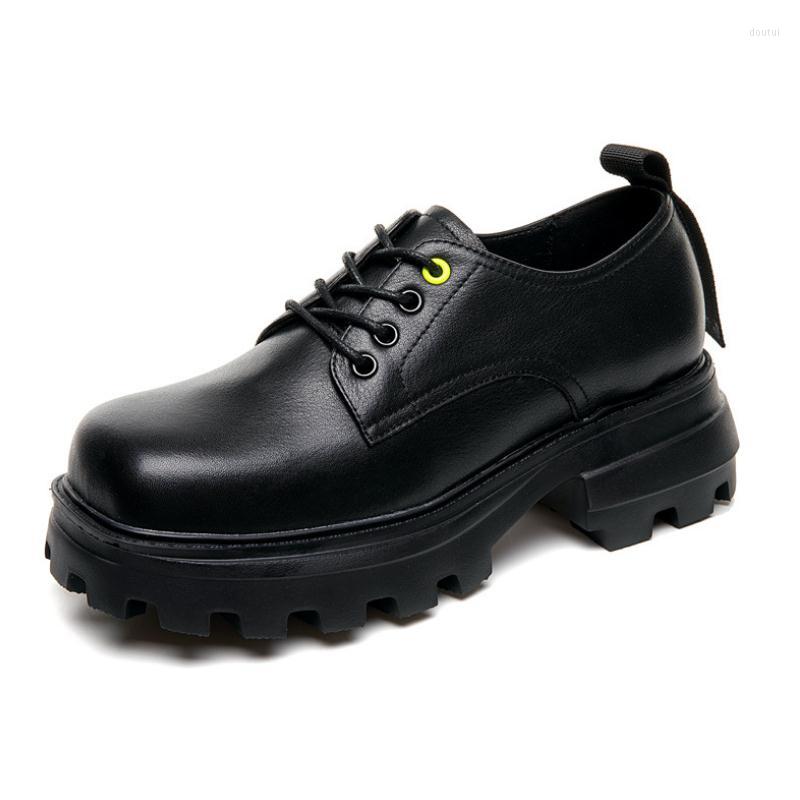 Dress Shoes Genuine Leather Casual Woman Square Toe Oxfords Height Increase Womens Trend Flatform Heels England Women, Black
Dress Shoes Genuine Leather Casual Woman Square Toe Oxfords Height Increase Womens Trend Flatform Heels England Women, Black