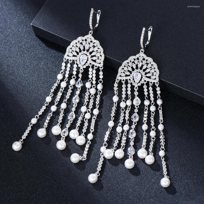 Dangle Earrings Jimbora Gorgeous Long Tassel Drop Full Cubic Zirconia Shiny Cute CZ For Women Wedding Trendy Bijoux
Dangle Earrings Jimbora Gorgeous Long Tassel Drop Full Cubic Zirconia Shiny Cute CZ For Women Wedding Trendy Bijoux
