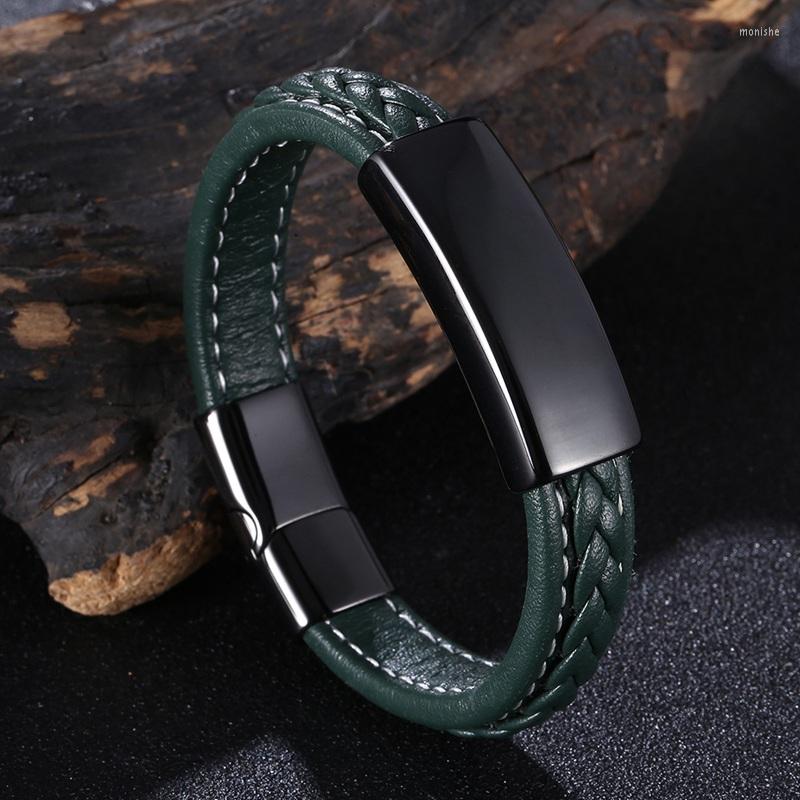 Charm Bracelets Leather Rope Bracelet Stainless Steel Braided Fashion Men's Jewelry PD1268
Charm Bracelets Leather Rope Bracelet Stainless Steel Braided Fashion Men's Jewelry PD1268