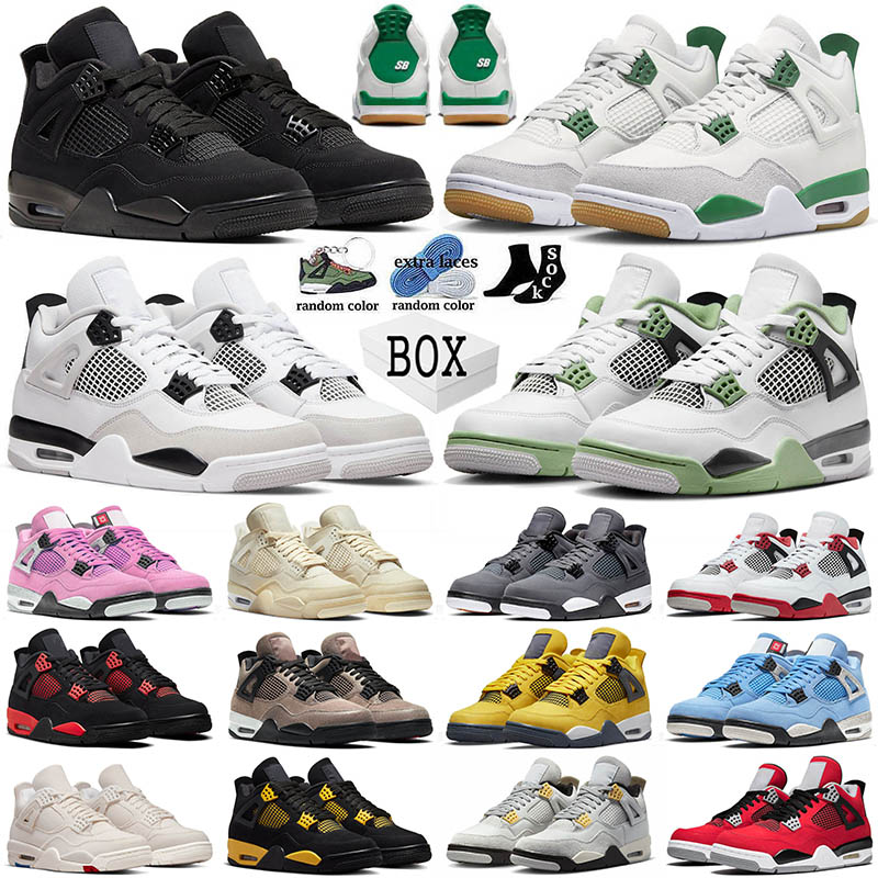 4 4s Basketball Shoes With Box Mens Jumpman SB x Pine Green Black Cat Seafoam Sail Men Women Outdoor Sneakers Big Size 13, B31 40-47 cool grey
4 4s Basketball Shoes With Box Mens Jumpman SB x Pine Green Black Cat Seafoam Sail Men Women Outdoor Sneakers Big Size 13, B31 40-47 cool grey