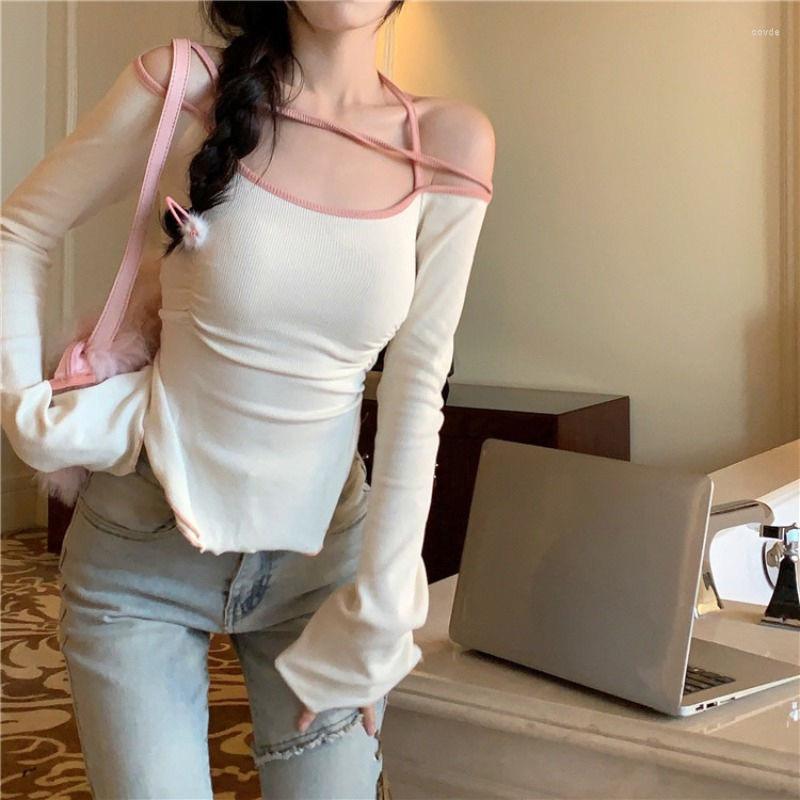 Women's T Shirts Y2K Women Spring Autumn Style Sexy T-Shirts Tops Lady Casual Long Sleeve Square Collar Bandage Short Tee SP1723, Black
Women's T Shirts Y2K Women Spring Autumn Style Sexy T-Shirts Tops Lady Casual Long Sleeve Square Collar Bandage Short Tee SP1723, Black