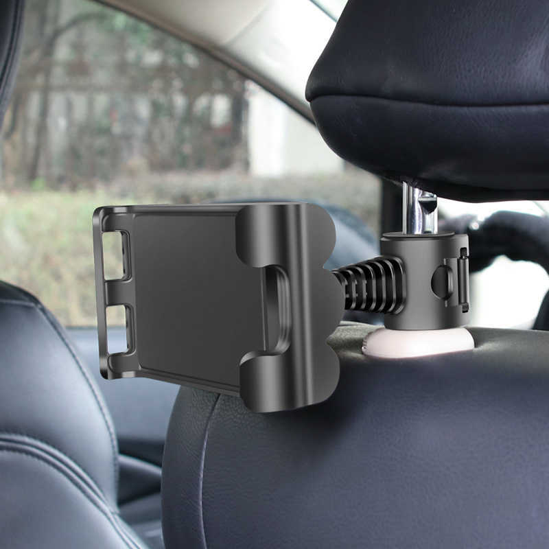 Cell Phone Mounts Holders Car Tablet ipad Holder Car Seat Back Adjustable iPad Stand Car ipad Holder For Headrest 360 Rotation Mobile Phone Mount Hold