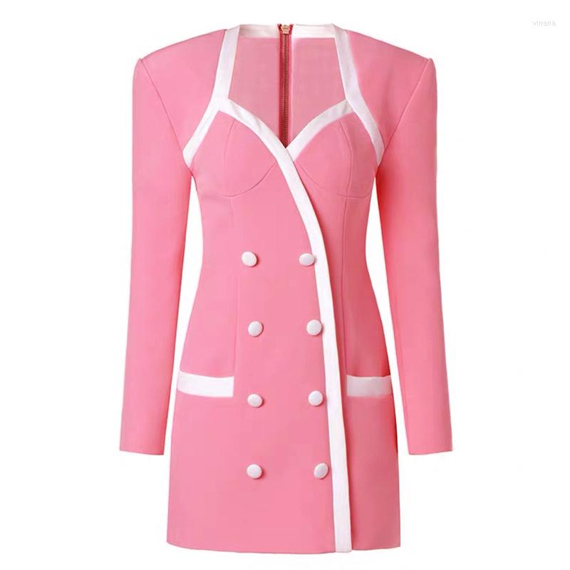 Casual Dresses 2023 Autumn And Winter High-end Women's Clothing Celebrity Net Red Color Matching Simple Short Dress, Pink
Casual Dresses 2023 Autumn And Winter High-end Women's Clothing Celebrity Net Red Color Matching Simple Short Dress, Pink