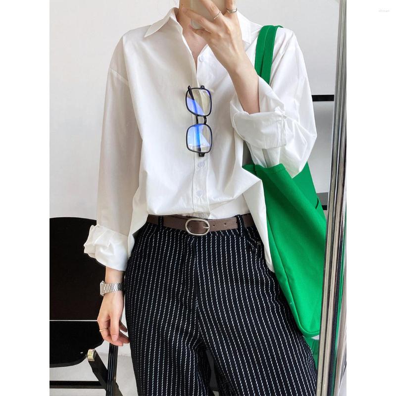 Women's Blouses Women's 2023 Spring Simple Solid Color Shirt Female Korean System Lazy Wind Loose Outside Take Cotton, White
Women's Blouses Women's 2023 Spring Simple Solid Color Shirt Female Korean System Lazy Wind Loose Outside Take Cotton, White