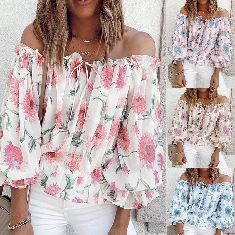 Women' Blouses Women' T Shirt Sexy One Word Collar Light Chiffon Long Sleeved Spring Autumn Products Wild Street Hipster Loose Ladies, Blue
Women' Blouses Women' T Shirt Sexy One Word Collar Light Chiffon Long Sleeved Spring Autumn Products Wild Street Hipster Loose Ladies, Blue