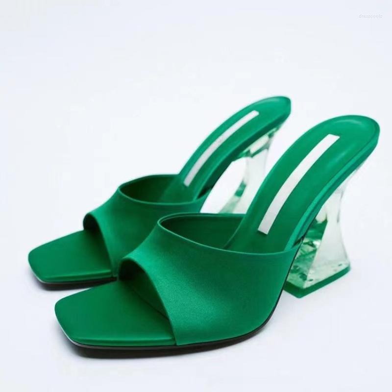 Sandals 2023 Shoes Women Transparent Heeled Elegant Outdoor Woman Slippers Open Toes Slingback Sexy Heels, Green
Sandals 2023 Shoes Women Transparent Heeled Elegant Outdoor Woman Slippers Open Toes Slingback Sexy Heels, Green