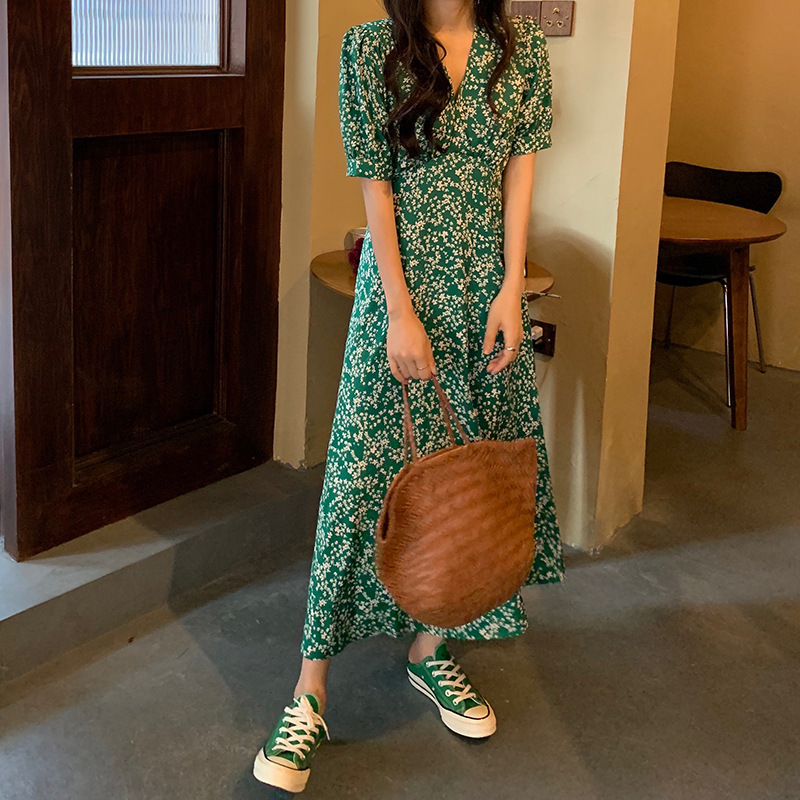 Casual Dresses Print Chic French Long Dress Party Summer Vintage Casual Female Dresses Sexy V-neck Boho Beach Sundress Clothing for Women 230316, Green
Casual Dresses Print Chic French Long Dress Party Summer Vintage Casual Female Dresses Sexy V-neck Boho Beach Sundress Clothing for Women 230316, Green