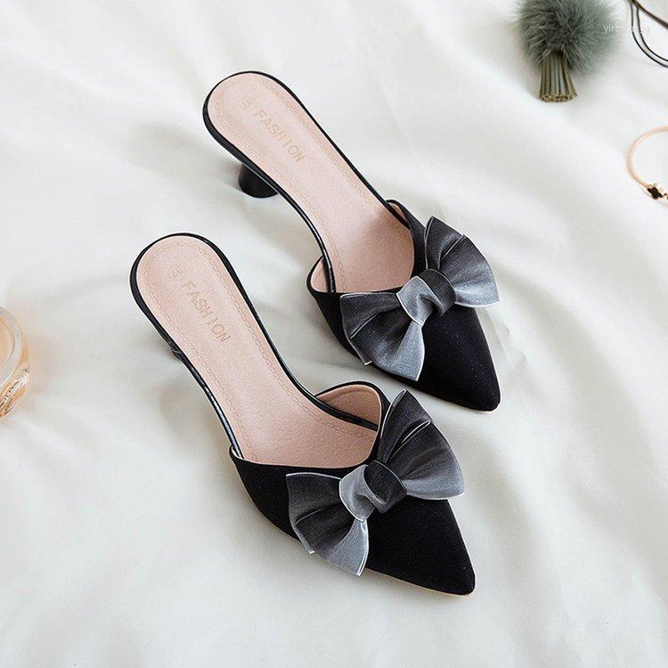 Dress Shoes Summer Women's High Heels Wedges Sandals Sweet Bow-knot Baotou Half Slippers Stiletto High-heeled Non-slip, Beige
Dress Shoes Summer Women's High Heels Wedges Sandals Sweet Bow-knot Baotou Half Slippers Stiletto High-heeled Non-slip, Beige