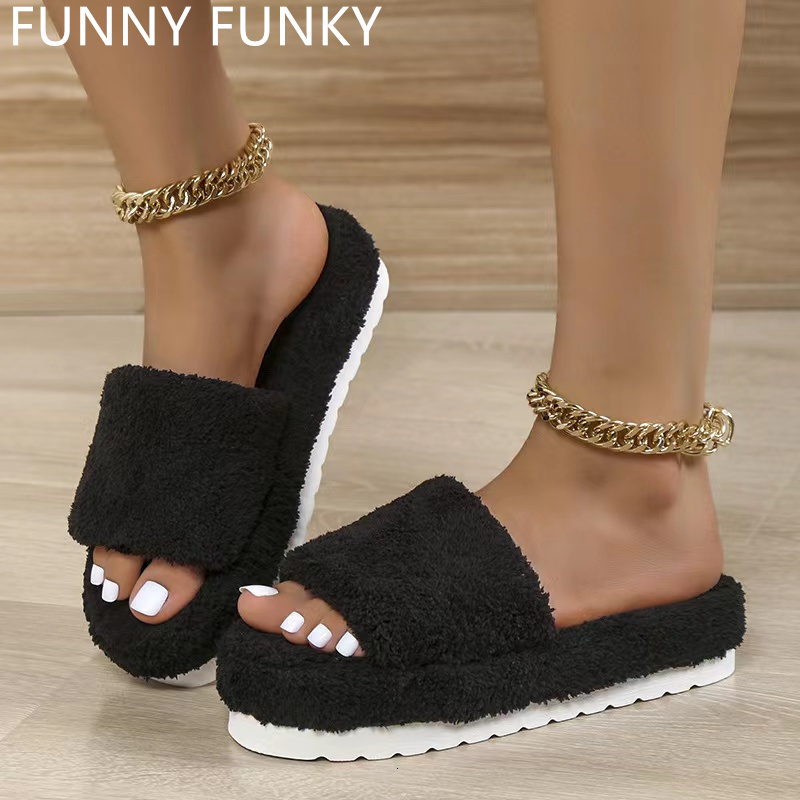 Slippers Winter Shoes for Women Soft Upper Peep Toe Thickened Edge Nonslip Sole Home Slippers House Flats Slides Woman Shoes 230316, Orange
Slippers Winter Shoes for Women Soft Upper Peep Toe Thickened Edge Nonslip Sole Home Slippers House Flats Slides Woman Shoes 230316, Orange