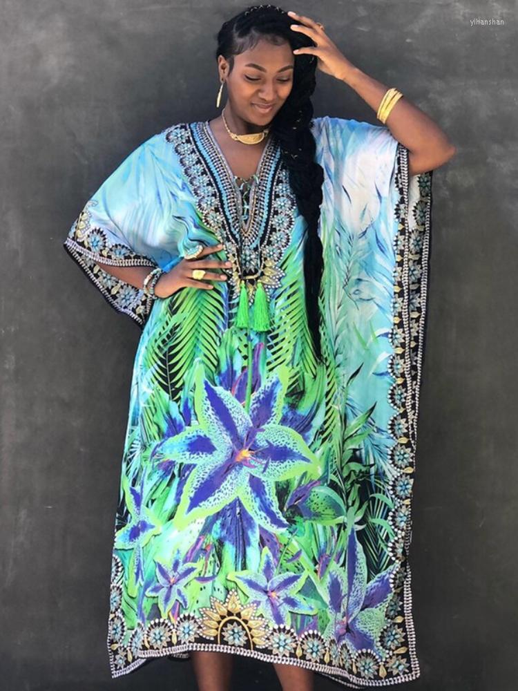 Women's Swimwear Beach Cover Ups Maxi Dresses Colorful Printed Kaftans For Women Lace Up V Neck Elegant Robe Tunic Bathing Suits Drop, Green
Women's Swimwear Beach Cover Ups Maxi Dresses Colorful Printed Kaftans For Women Lace Up V Neck Elegant Robe Tunic Bathing Suits Drop, Green
