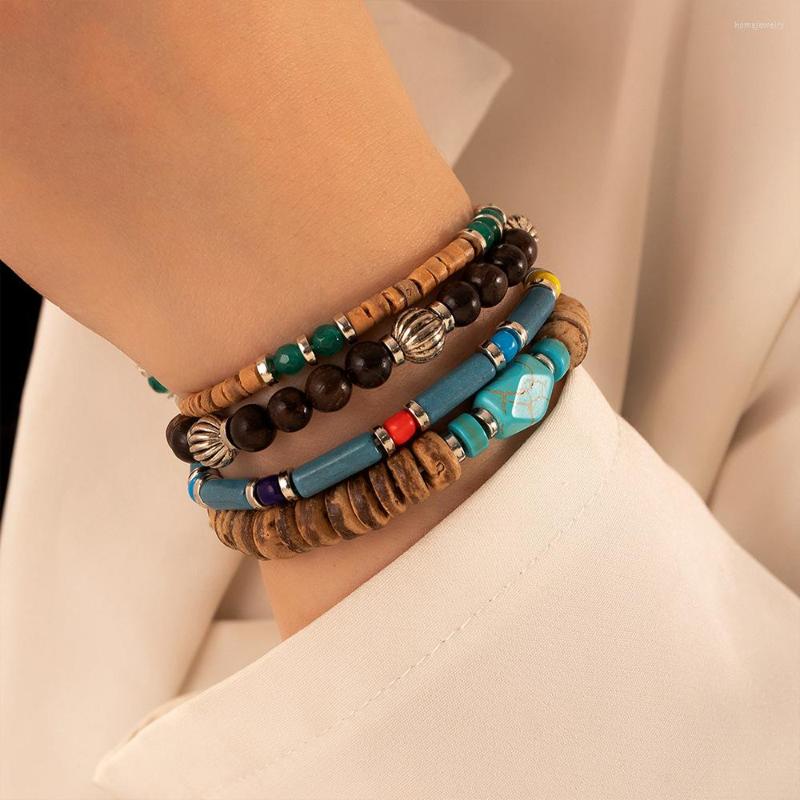Strand Bohemian Turquoise Beaded Bracelet Set For Women Retro Wooden Fashion Jewelry AM4346
Strand Bohemian Turquoise Beaded Bracelet Set For Women Retro Wooden Fashion Jewelry AM4346