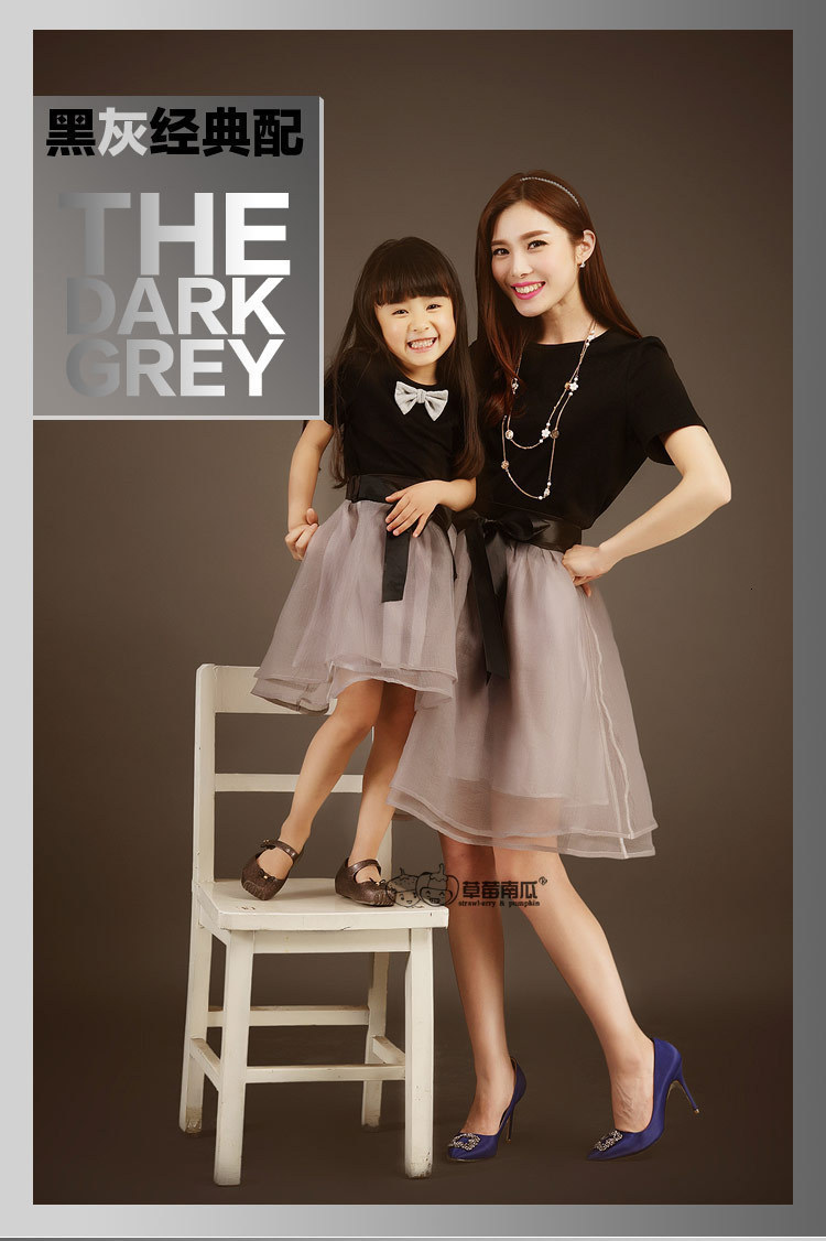 Family Matching Outfits Mother Daughter Party Wedding Dresses Tutu Skirt Mesh Big Sister Girls Dress Mommy and Me Clothes Family Matching Outfits 2303