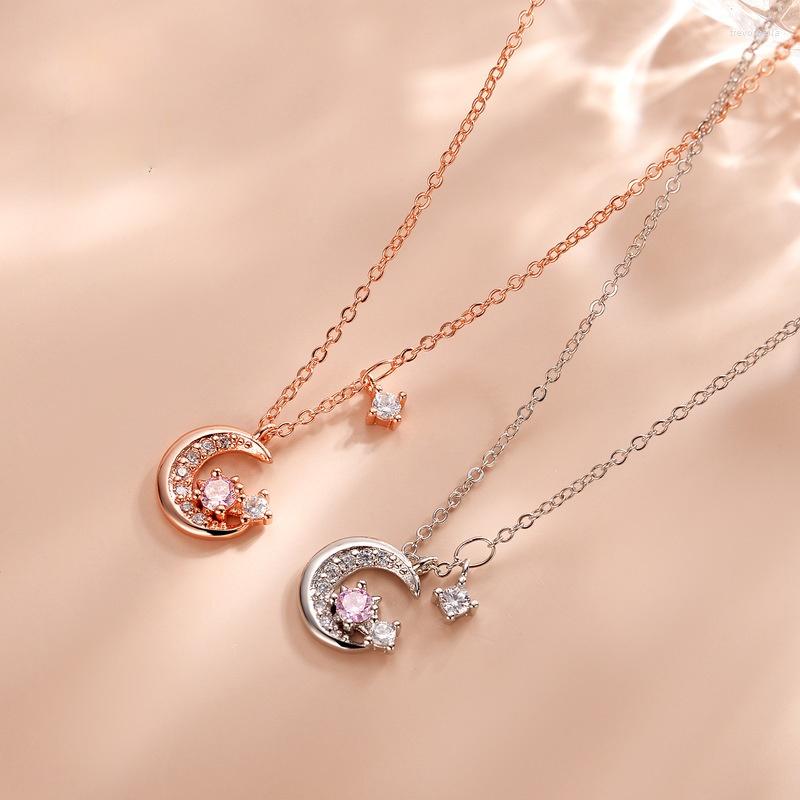Choker Style CZ Cubic Zirconia Moon Pendant Lovely Sweet Lady White Crystal Clavicle Chain Charm Romantic Women Engagement Jewelry
Choker Style CZ Cubic Zirconia Moon Pendant Lovely Sweet Lady White Crystal Clavicle Chain Charm Romantic Women Engagement Jewelry