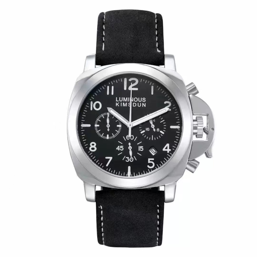 Wristwatches Power Reserve Watch 44mm GMT Automatic Movement Stainless Steel Polished Men's Watch belt three-eye function sports leisure men's watch luminous, Silver
Wristwatches Power Reserve Watch 44mm GMT Automatic Movement Stainless Steel Polished Men's Watch belt three-eye function sports leisure men's watch luminous, Silver