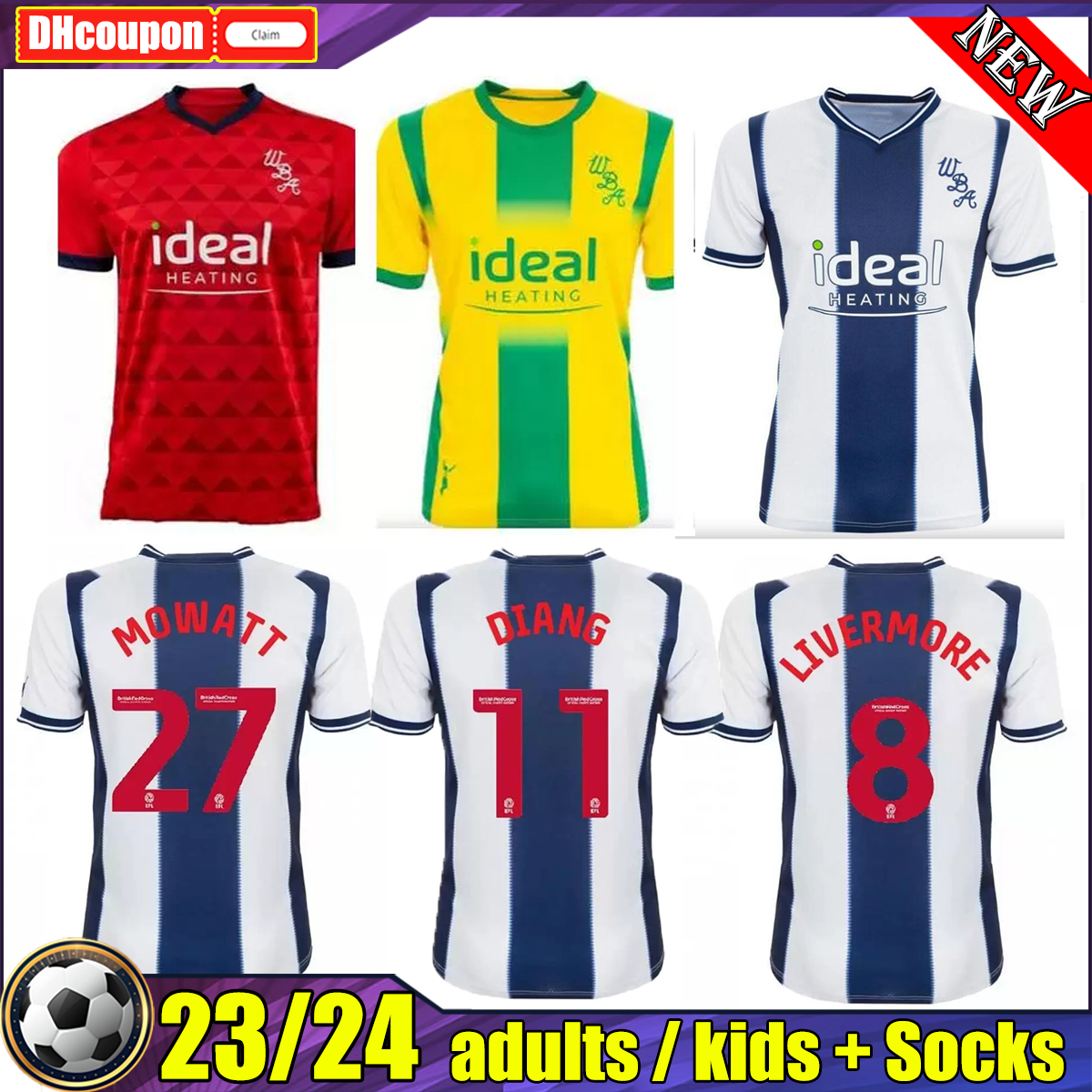 22 23 BRUNT West Bromwich Soccer Jerseys DIANG LIVERMORE Albion football shirt Robinson GRANT Mowatt 2023 2022 Home Away PHILLIPS adult Men Kits Camisetas De Futbol, 09
22 23 BRUNT West Bromwich Soccer Jerseys DIANG LIVERMORE Albion football shirt Robinson GRANT Mowatt 2023 2022 Home Away PHILLIPS adult Men Kits Camisetas De Futbol, 09