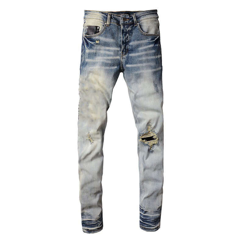 Designer stack jeans European purple jean men embroidery quilting ripped for trend brand vintage pant mens fold slim skinny fashion Jeans sstraight pants LLFM
Designer stack jeans European purple jean men embroidery quilting ripped for trend brand vintage pant mens fold slim skinny fashion Jeans sstraight pants LLFM