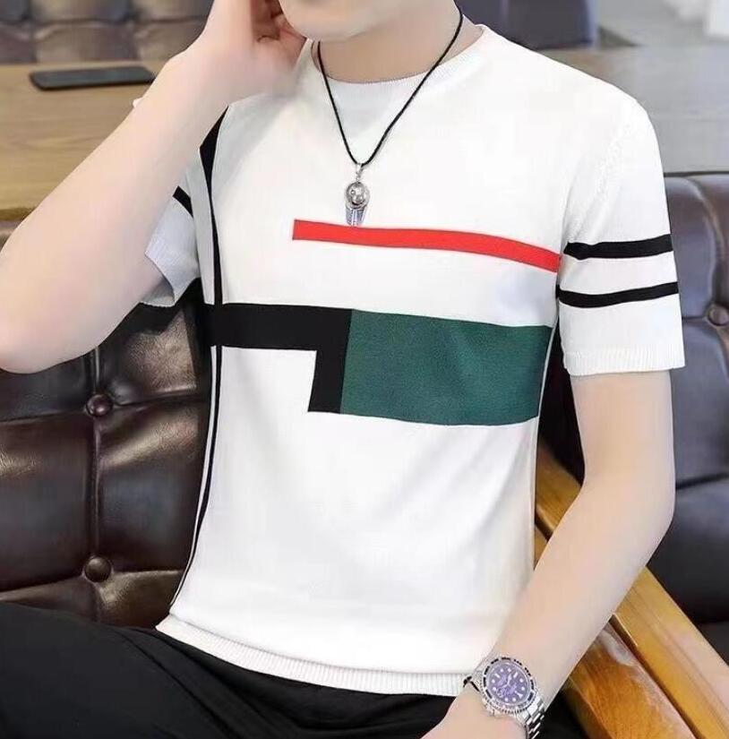 Designer Men's T Shirts for bee Short Sleeve Casual Knitted Striped Tops Fashion Round Neck Tees, 05
Designer Men's T Shirts for bee Short Sleeve Casual Knitted Striped Tops Fashion Round Neck Tees, 05