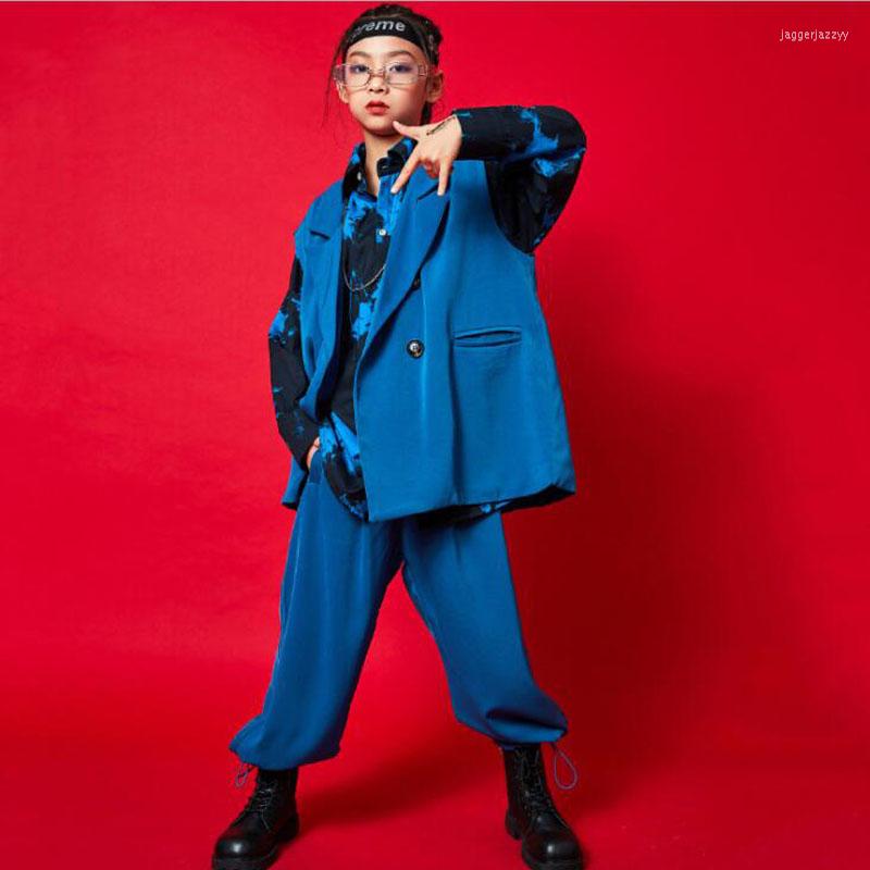 Stage Wear Kids Festival Cool Hip Hop Clothing Suit Tops Sleeveless Jacket Loose Streetwear Pants For Girls Boy Jazz Dance Costume Clothes, Blue vest top
Stage Wear Kids Festival Cool Hip Hop Clothing Suit Tops Sleeveless Jacket Loose Streetwear Pants For Girls Boy Jazz Dance Costume Clothes, Blue vest top