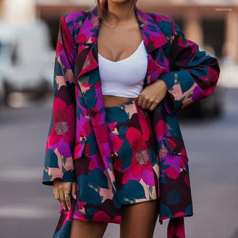 Women' Tracksuits Vintage Leopard Long Sleeve Outfits Lady Elegant Party Two-piece Set Fashion Printed Lace Up Blazer Shorts Office Women, 02 purple
Women' Tracksuits Vintage Leopard Long Sleeve Outfits Lady Elegant Party Two-piece Set Fashion Printed Lace Up Blazer Shorts Office Women, 02 purple