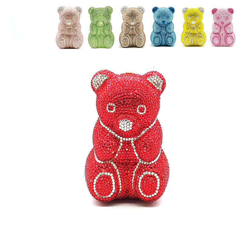 Evening Bags Bridal wedding party women evening bag animal cute lovely Teddy bear top quality clutches elegant classical crystal purses 230316, Color 9 green
Evening Bags Bridal wedding party women evening bag animal cute lovely Teddy bear top quality clutches elegant classical crystal purses 230316, Color 9 green