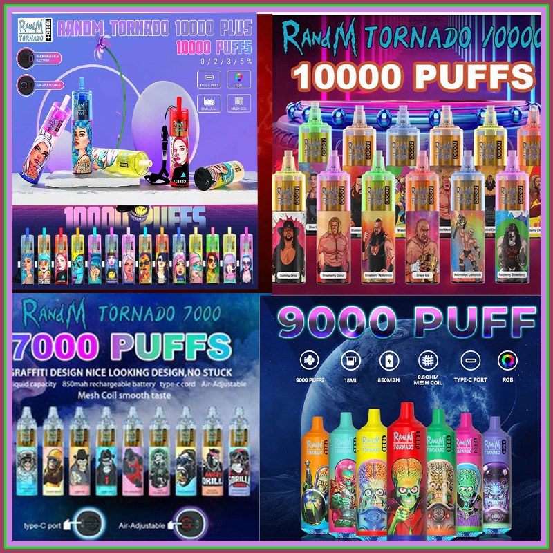 100% Original RandM Tornado Vapes Disposable Vape 7000 8000 9000 10000 Puffs Vape mesh coil rechargeable battery 850mah portable 52 Colors VS 10000 PLUS
100% Original RandM Tornado Vapes Disposable Vape 7000 8000 9000 10000 Puffs Vape mesh coil rechargeable battery 850mah portable 52 Colors VS 10000 PLUS