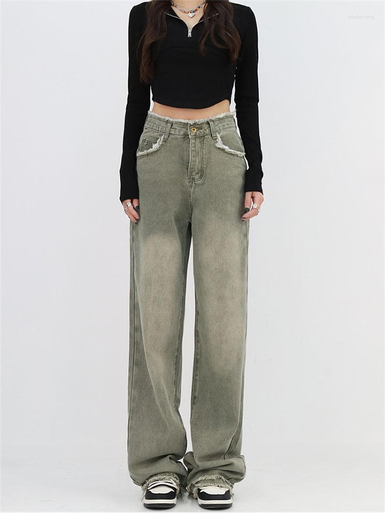Women' Jeans Y2k Personality Design Green Ladies High Waist Straight Leg Pants Loose Wide-leg Mopping Trousers Casual Fashion
Women' Jeans Y2k Personality Design Green Ladies High Waist Straight Leg Pants Loose Wide-leg Mopping Trousers Casual Fashion